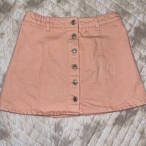 Pink Jean Skirt